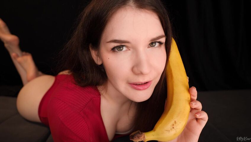KittyKlaw ASMR - 27 Feb 2026 - Banana Sucking & Eating | Kissing & Mouth Sound | Boosty Leaked