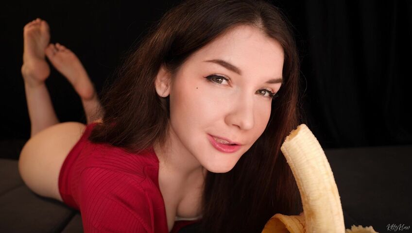 KittyKlaw ASMR - 27 Feb 2026 - Banana Sucking & Eating | Kissing & Mouth Sound | Boosty Leaked