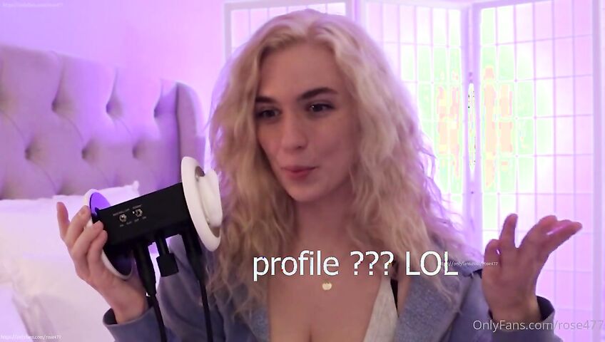 Rose ASMR - Kisses and licks and fishnets and huge boobas