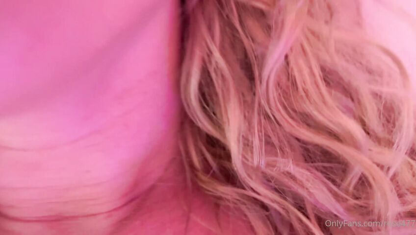 Rose ASMR - Getting off with a vibrator over her panties and big boobs play