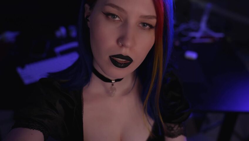 ASMR MOOD - Goth Girl | Spit Painting & Kissing