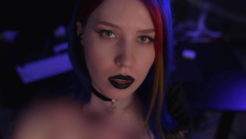 ASMR MOOD - Goth Girl | Spit Painting & Kissing