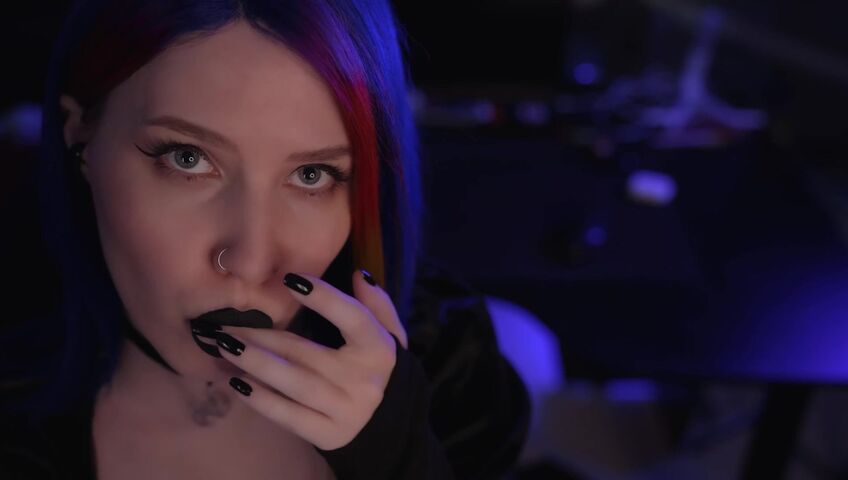 ASMR MOOD - Goth Girl | Spit Painting & Kissing