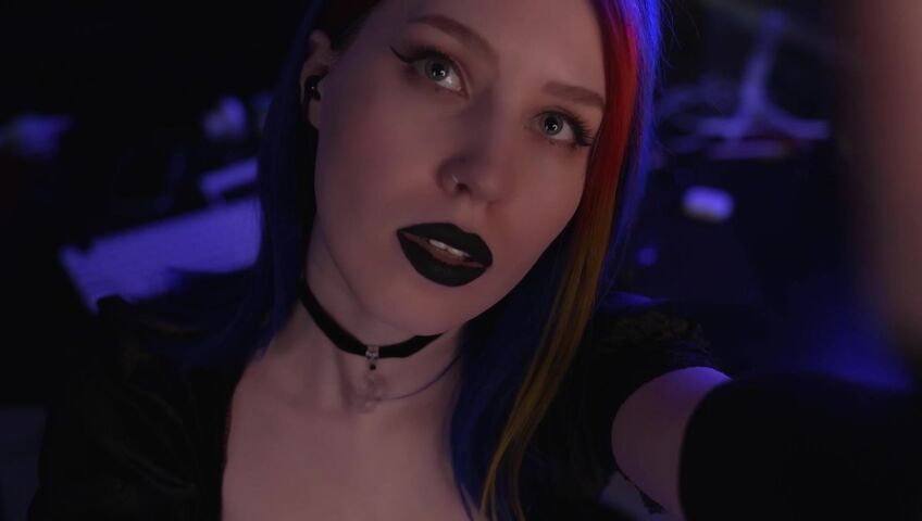 ASMR MOOD - Goth Girl | Spit Painting & Kissing