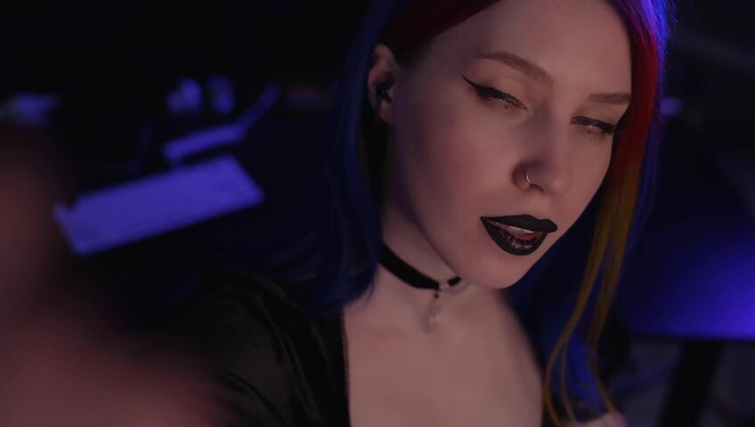 ASMR MOOD - Goth Girl | Spit Painting & Kissing