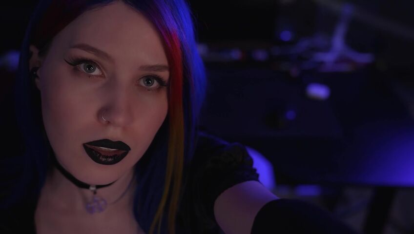 ASMR MOOD - Goth Girl | Spit Painting & Kissing