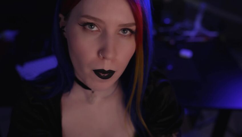 ASMR MOOD - Goth Girl | Spit Painting & Kissing