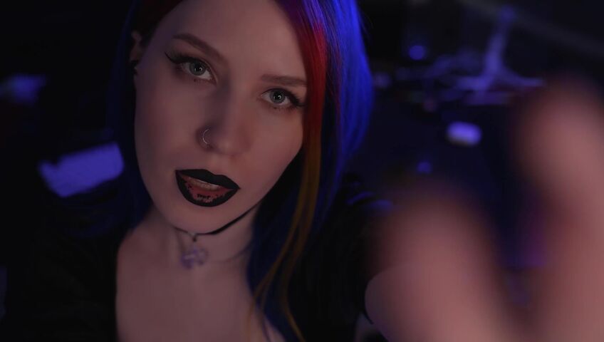ASMR MOOD - Goth Girl | Spit Painting & Kissing