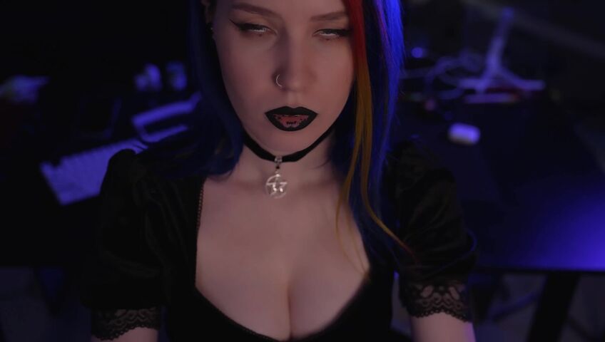 ASMR MOOD - Goth Girl | Spit Painting & Kissing