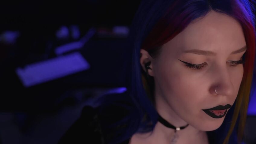 ASMR MOOD - Goth Girl | Spit Painting & Kissing