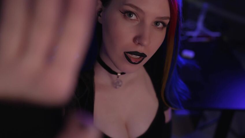 ASMR MOOD - Goth Girl | Spit Painting & Kissing