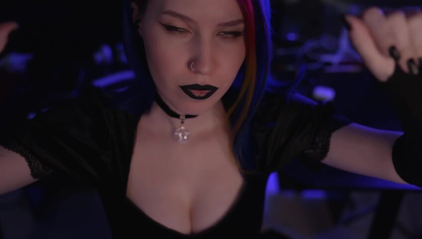 ASMR MOOD - Goth Girl | Spit Painting & Kissing