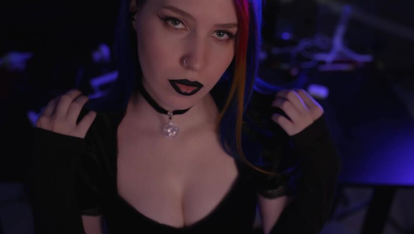 ASMR MOOD - Goth Girl | Spit Painting & Kissing