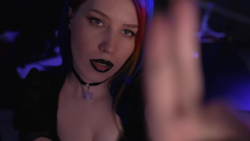 ASMR MOOD - Goth Girl | Spit Painting & Kissing