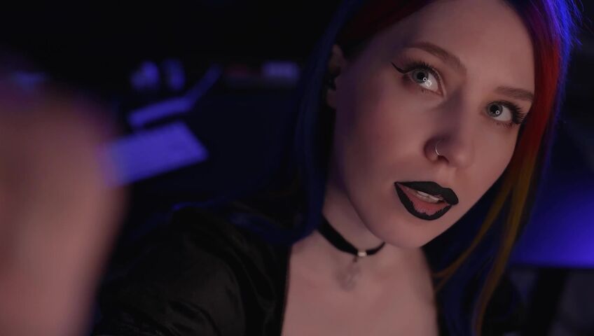 ASMR MOOD - Goth Girl | Spit Painting & Kissing