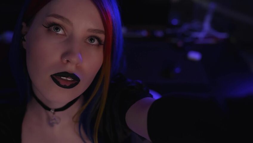 ASMR MOOD - Goth Girl | Spit Painting & Kissing
