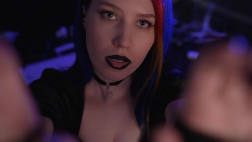 ASMR MOOD - Goth Girl | Spit Painting & Kissing