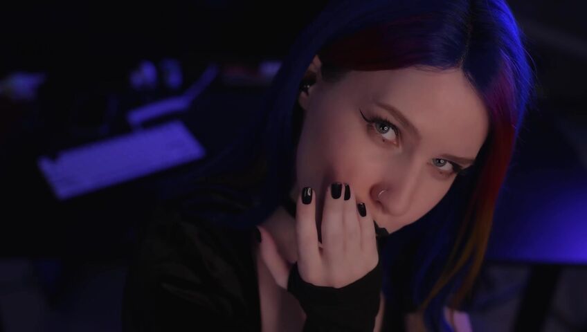 ASMR MOOD - Goth Girl | Spit Painting & Kissing