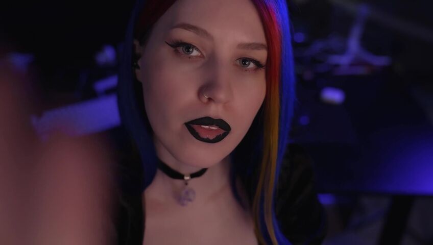ASMR MOOD - Goth Girl | Spit Painting & Kissing