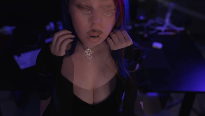 ASMR MOOD - Goth Girl | Spit Painting & Kissing