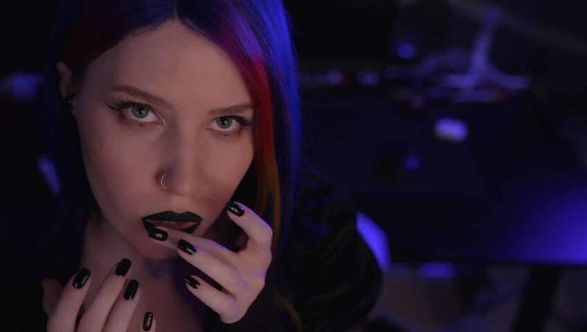 ASMR MOOD - Goth Girl | Spit Painting & Kissing