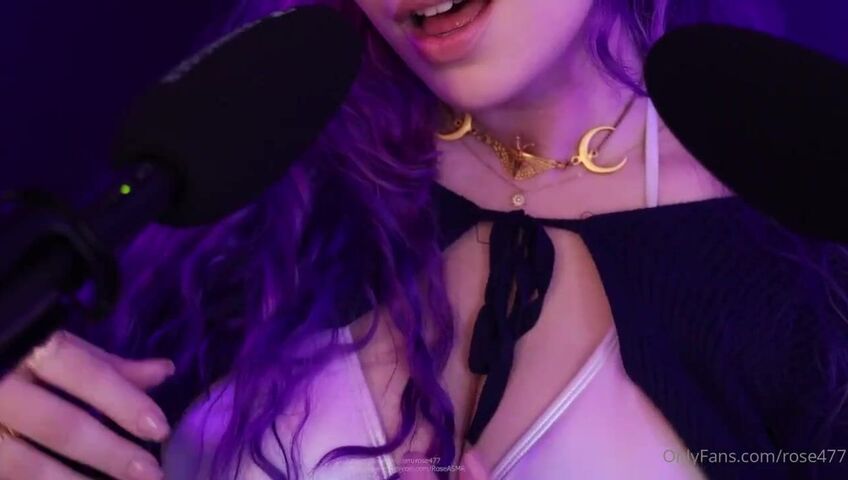 Rose ASMR - Tits Squishing & Kissing & Mouth Sounds