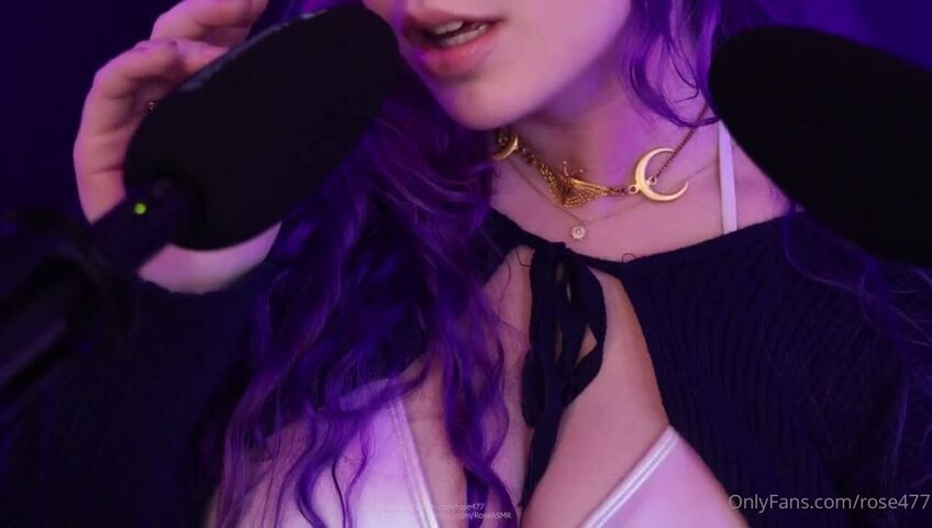 Rose ASMR - Tits Squishing & Kissing & Mouth Sounds