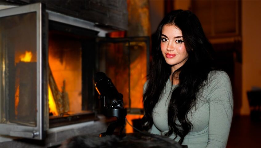 asmr come relax by the fireplace...