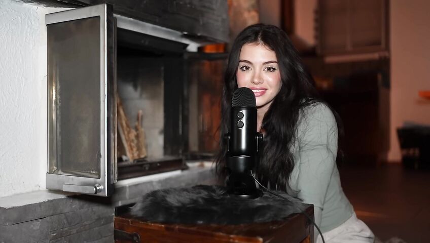 asmr come relax by the fireplace...