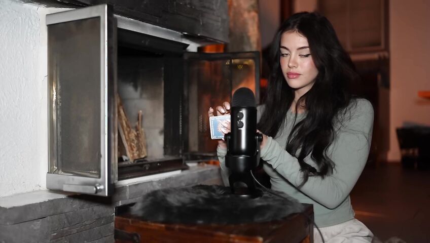 asmr come relax by the fireplace...