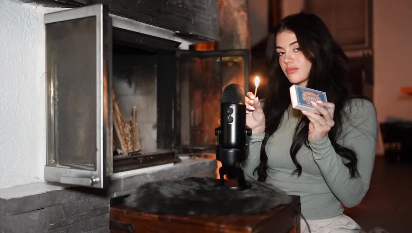 asmr come relax by the fireplace...