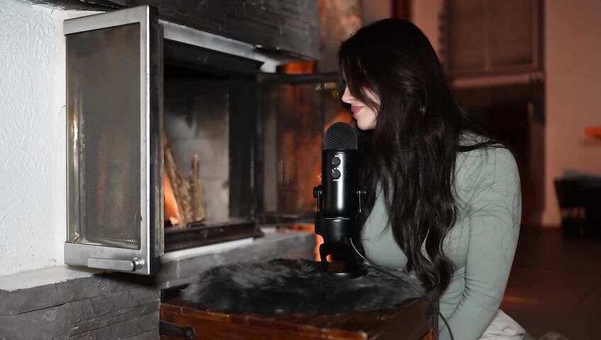 asmr come relax by the fireplace...