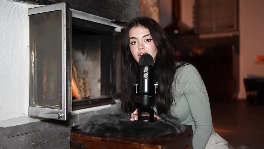 asmr come relax by the fireplace...
