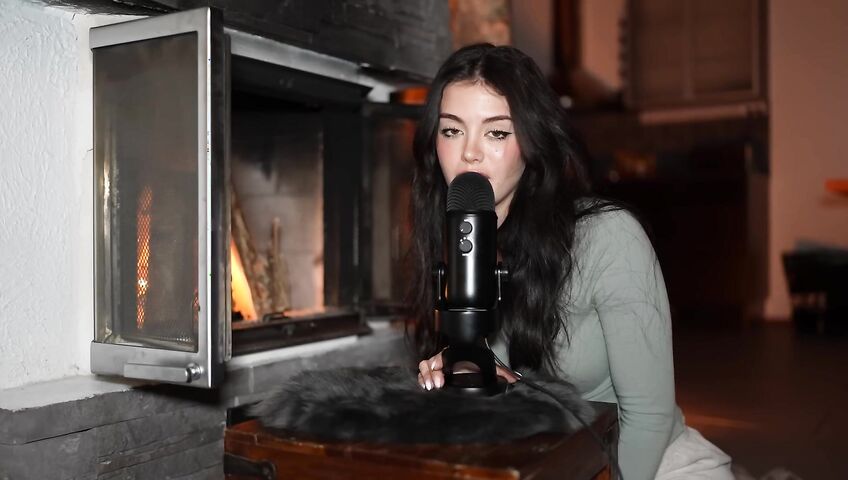 asmr come relax by the fireplace...