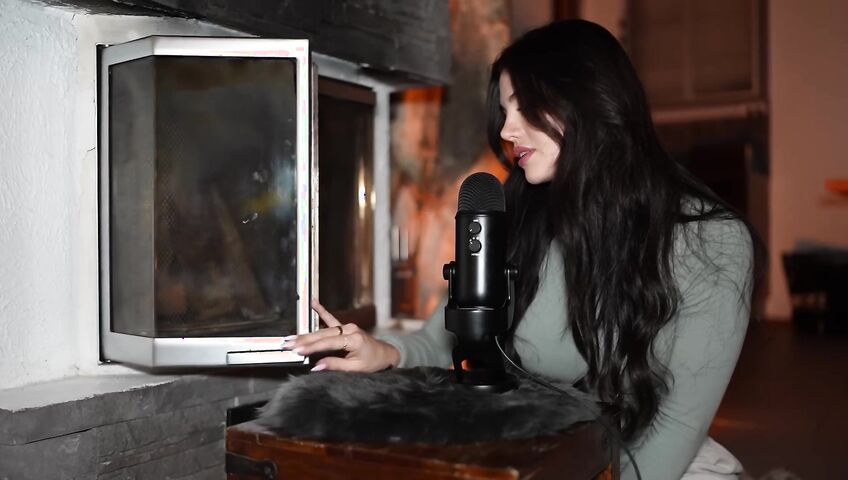 asmr come relax by the fireplace...