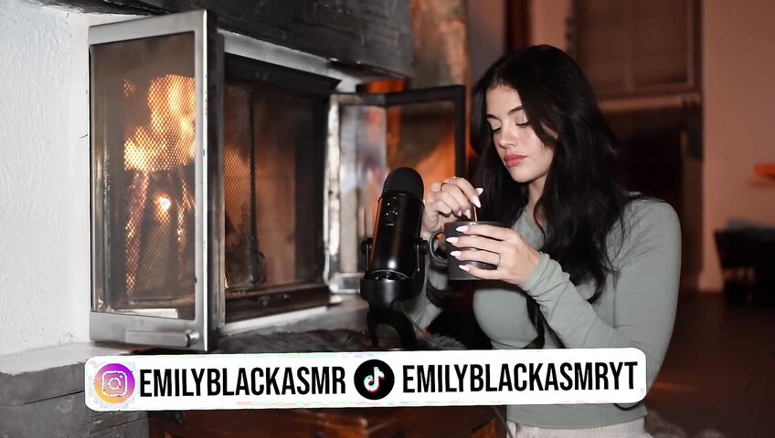 asmr come relax by the fireplace...