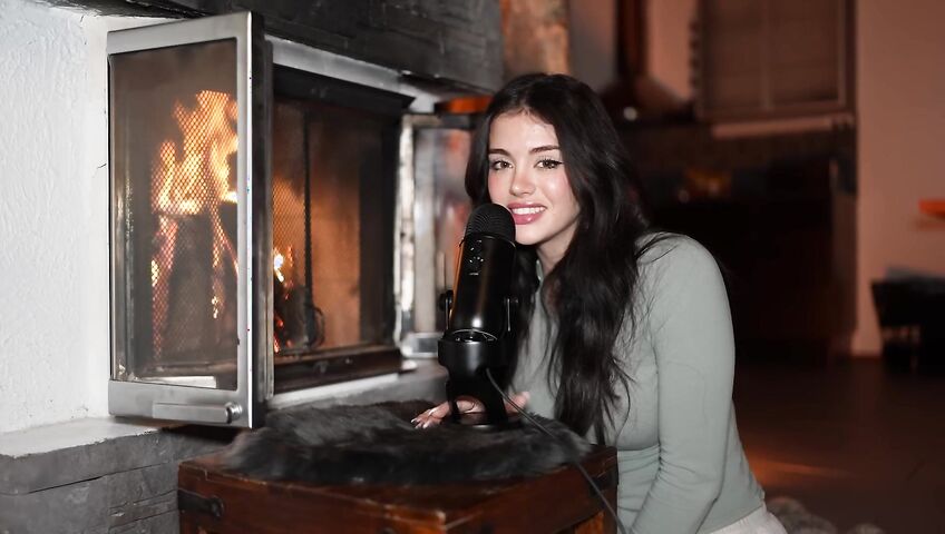 asmr come relax by the fireplace...