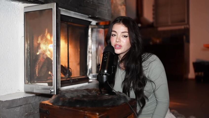 asmr come relax by the fireplace...