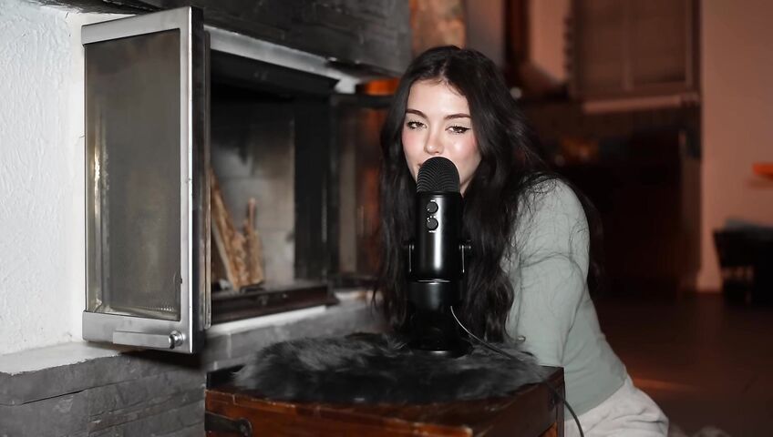 asmr come relax by the fireplace...
