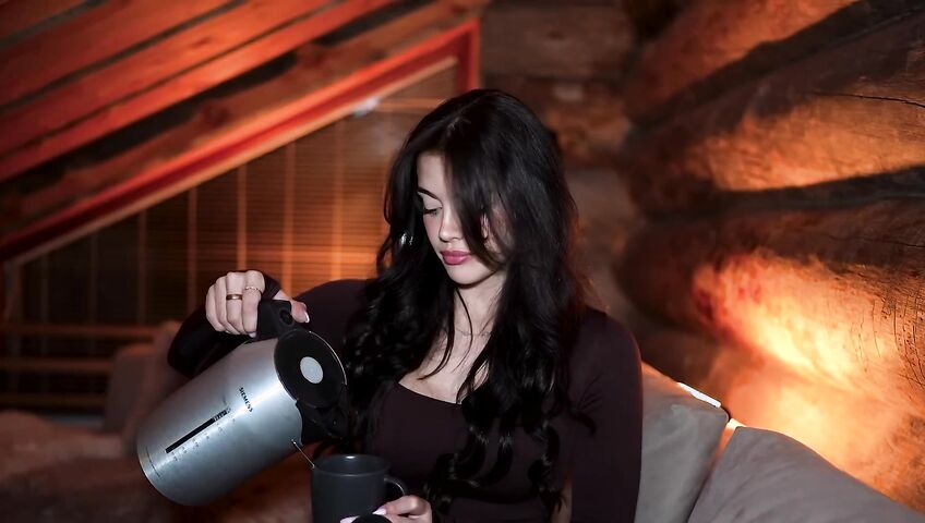 asmr girlfriend helps you relax in a cozy cabin...