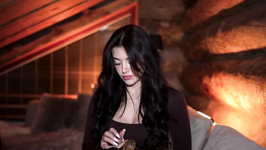 asmr girlfriend helps you relax in a cozy cabin...