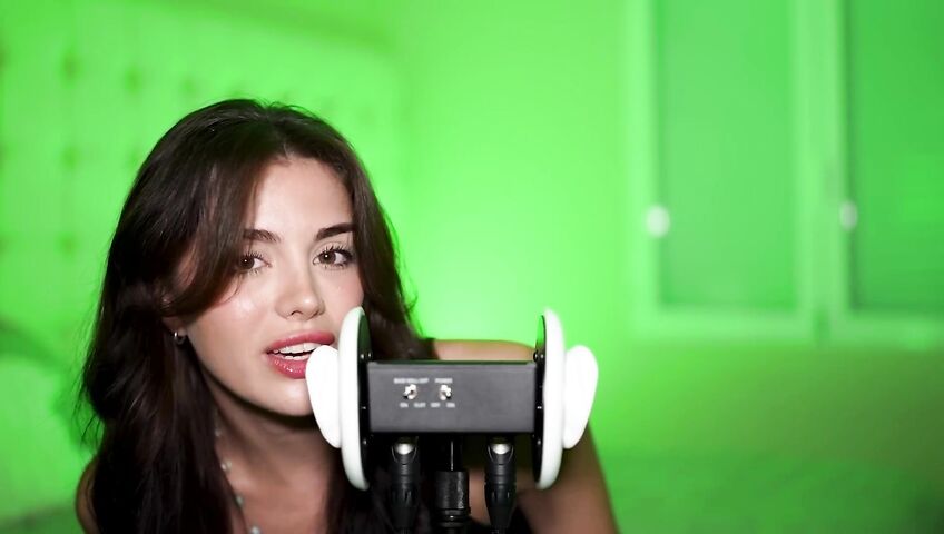 my first asmr video with the 3dio mic...