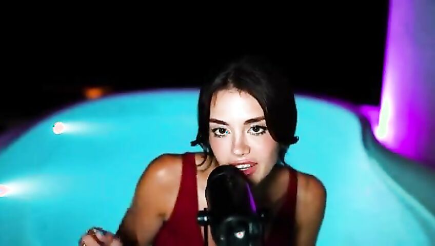 asmr girlfriend takes you to the hot tub... (emily black)