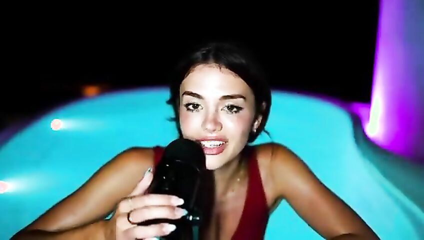 asmr girlfriend takes you to the hot tub... (emily black)