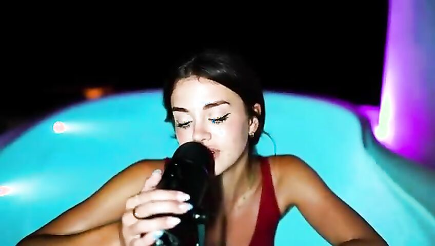asmr girlfriend takes you to the hot tub... (emily black)