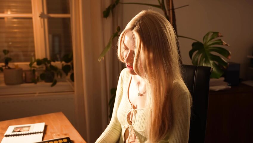 Emily ASMR - POV: Library Crush Flirts With You Instead Of Studying ASMR Roleplay