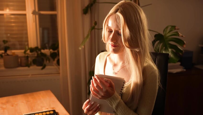 Emily ASMR - POV: Library Crush Flirts With You Instead Of Studying ASMR Roleplay