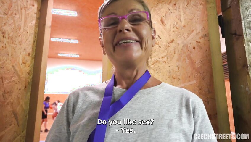 Czech Streets E138A - Petra - Horny PE Teacher