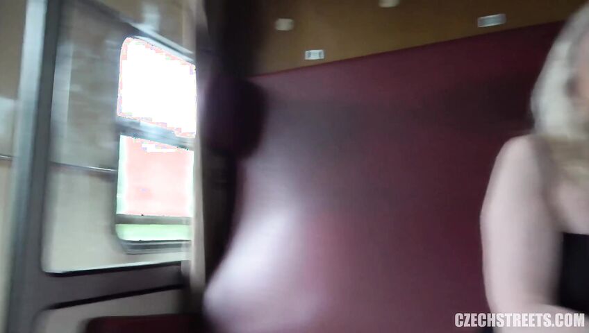 Czech Streets E145 - Vanessa Alessia - A quickie on a fast train with an unfaithful beauty