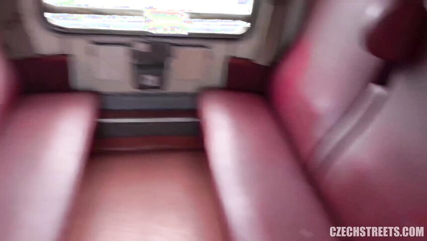 Czech Streets E145 - Vanessa Alessia - A quickie on a fast train with an unfaithful beauty